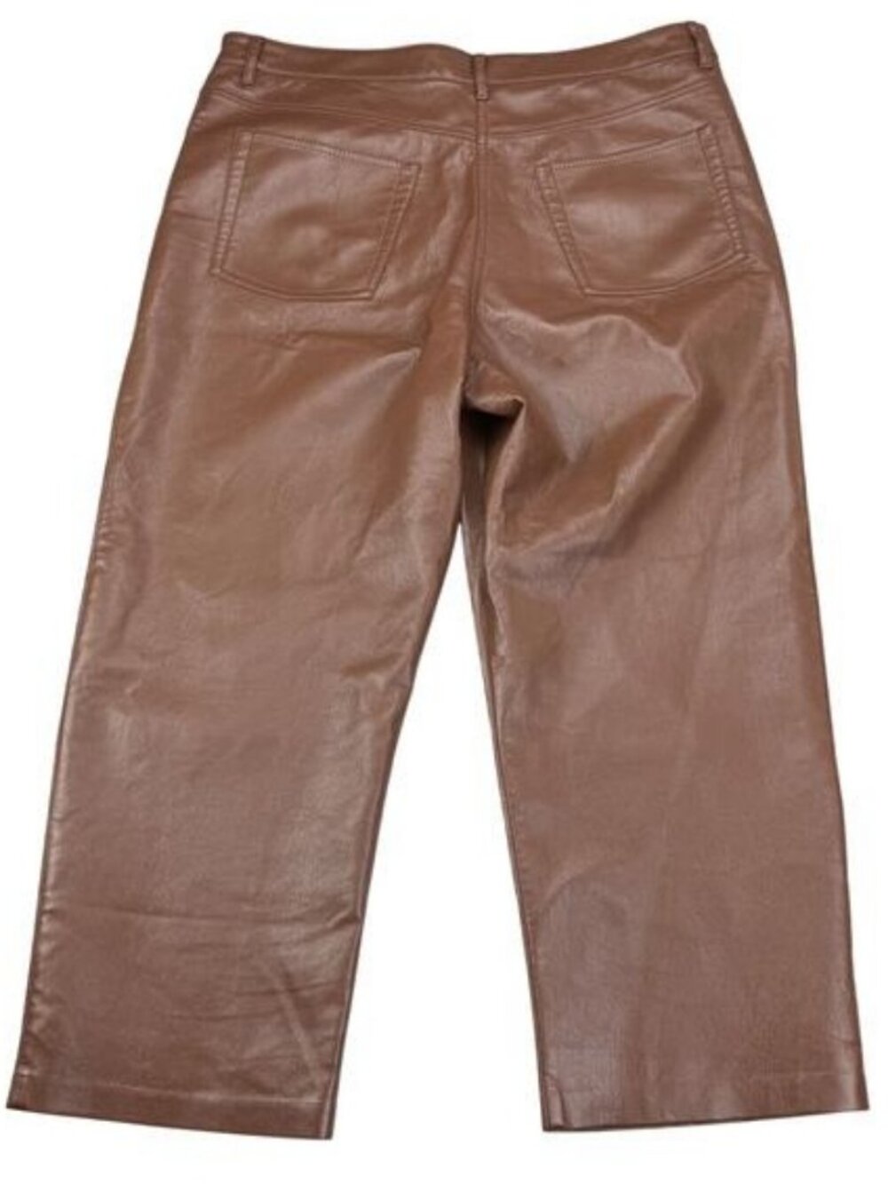 Aritzia Wilfred The Melina Cropped Trouser Cognac High Rise - Picture 5 of 5